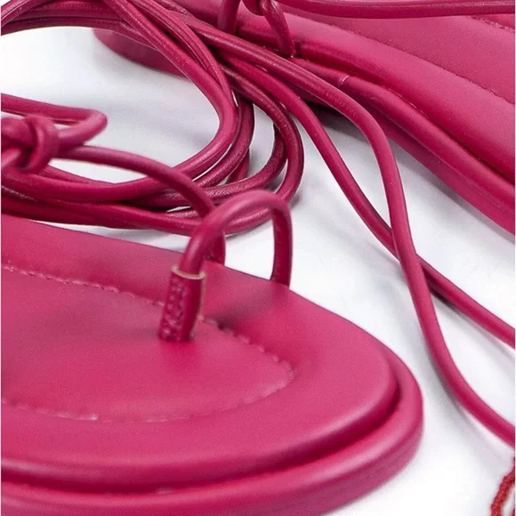 Farm Rio Pink Strappy Sandals - Picture 2 of 3